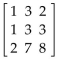 Each matrix is nonsingular. Find the inverse of the matrix. Be sure to check your answer. -  A)    B)    C)    D)   