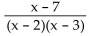 Write the partial fraction decomposition of the rational expression. -  A)    B)    C)    D)   
