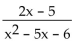 Write the partial fraction decomposition of the rational expression. -  A)    B)    C)    D)   