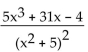 Write the partial fraction decomposition of the rational expression. -  A)    B)    C)    D)   