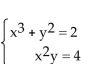 Use a graphing utility to solve the system of equations. Express the solution rounded to two decimal places. -  A) x = -1.37, y = 2.14 or (-1.37, 2.14)  B) x = 2.14, y = 1.37 or (2.14, 1.37)  C) x = 1.37, y = 2.14 or (1.37, 2.14)  D) x = 2.14, y = -1.37 or (2.14, -1.37) 