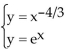 Use a graphing utility to solve the system of equations. Express the solution rounded to two decimal places. -  A) x = 0.64, y = 1.89 or (0.64, 1.89)  B) x = 0.48, y = 1.63 or (0.48, 1.63)  C) x = 0.22, y = 0.98 or (0.22, 0.98)  D) x = 1.14, y = 0.81 or (1.14, 0.81) 