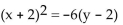 Match the equation to the graph. -  A)    B)    C)    D)   