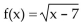 The function f is one-to-one. Find its inverse. -  A)    B)    C)    D)   