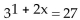 Solve the equation. -  A) {1} B) {9} C) {3} D) {-1}