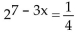 Solve the equation. -  A) {3} B)    C) {1} D) {-3}