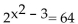 Solve the equation. -  A) {3, -3} B)    C) {3} D) {6}