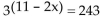 Solve the equation. -  A) {3} B) {4} C) {2} D) {-3}