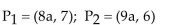Find the midpoint of the line segment joining the points P1 and P2. -  A)    B) 17a, 13 C) a, 1 D)   