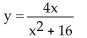 List the intercepts for the graph of the equation. -  A) (0, 0)  B) (-4, 0) , (0, 0) , (4, 0)  C) (-16, 0) , (0, 0) , (16, 0)  D) (0, -4) , (0, 0) , (0, 4) 