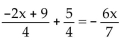 Solve the equation. -  A)    B)    C)    D)   