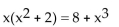 Solve the equation. -  A) 4 B) {2} C) {8} D)   