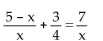 Solve the equation. -  A)    B)    C) {8} D) {-4}