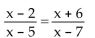 Solve the equation. -  A)    B)    C) {-4} D)   
