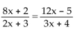 Solve the equation. -  A)    B)    C)    D)   
