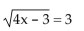 Find the real solutions of the equation. -  A) {3} B) {9} C)    D)   