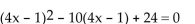 Find the real solutions of the equation. -(   A)    B)    C)    D)   