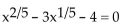 Find the real solutions of the equation. Use a calculator to express the solutions rounded to two decimal places. -  A) {-1, 1024} B) {-1, 4} C) {-1, 1.32} D) {-1}