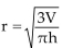 Solve the problem. -For a cone, the formula   describes the relationship between the radius r of the base, the volume V,and the height h. Find the volume if the radius is 8 inches and the cone is 10 inches high. (Use 3.14 as anapproximation for   and round to the nearest tenth.)  A) 669.9 cubic in. B) 83.7 cubic in. C) 6,028.8 cubic in. D) 67.0 cubic in.