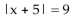 Solve the equation. -  A) {-14, 4} B) {14, 4} C) {-4} D) no solution