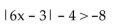 Solve the inequality. Express your answer using interval notation. -  A)    B)    C)    D) no solution