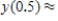 ​Use Euler's method with given values of n to obtain an approximation of the initial value problem when   . Round your answers to four decimal places, if necessary. ​   ,   ​   ,   __________ ​   ,   __________