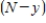 Two chemical solutions, one containing N molecules of chemical A and another containing M molecules of chemical B, are mixed together at time t = 0. The molecules from the two chemicals combine to form another chemical solution containing y (AB) molecules. The rate at which the AB molecules are formed,   , is called the reaction rate and is jointly proportional to   and   . Thus,   ​ where k is a constant (we assume the temperature of the chemical mixture remains constant during the interaction). Solve this differential equation with the side condition   assuming that   and   