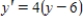 Find the general solution of the first-order differential equation by separating variables. ​  