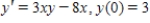 Find the solution of the initial value problem. ​  