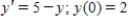 Find the solution of the initial value problem. ​  