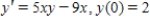 Find the solution of the initial value problem. ​  