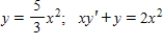 y is a solution of the differential equation.   ​ ​