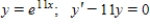 y is a solution of the differential equation. ​  ​