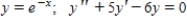 y​ is a solution of the differential equation. ​   ​