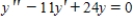 Choose a solution of the differential equation. ​   ​ A)  ​   B)  ​   C)  ​   D)  ​  