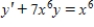 Determine whether the statement is true or false. If it is true, explain why it is true. If it is false, give an example to show why it is false. The function   is a solution of the differential equation   .
