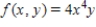 Find the volume of the solid bounded above by the surface   and below by the plane region R. ​   and R is the region bounded by the graphs of   . ​ A)    B)  ​   C)  ​   D)  ​   E)  ​  