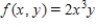 Find the volume of the solid bounded above by the surface   and below by the plane region R.   and ​R is the region bounded by the graphs of   and   .