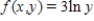 Evaluate the double integral ​   ​ For the given function f(x, y)  and the region R. ​   ; R is the rectangle defined by   and   . ​ A)  -10 B)  10e C)  9 D)  -9e