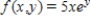 Evaluate the double integral ​   ​ For the given function f(x, y)  and the region R. ​   ; R is bounded by x = 0, x = 1, y = 0 and y = x. ​ A)  2.5 B)  3.5e C)  -3.5 D)  -2.5