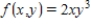 Evaluate the double integral ​   ​ for the given function f(x, y) and the region R. ​   ; R is the rectangle defined by   and   .