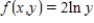 Evaluate the double integral ​   ​ for the given function f(x, y) and the region R. ​   ; R is the rectangle defined by   and   .