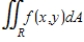 Evaluate the double integral ​   ​ for the given function f(x, y) and the region R. ​   ; R is bounded by x = 0, x = 1, y = 0 and y = x.