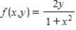 Find the volume of the solid bounded above by the surface ​ z = f(x, y) ​ and below by the plane region R. Enter your answer as an expression. ​   ; R is the region bounded by   ,   and   .