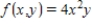 Find the volume of the solid bounded above by the surface ​   ​ and below by the plane region R. Enter your answer as a formula. ​   and R is the region bounded by the graphs of   and   .