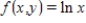 Find the average value of the given function ​ f(x, y) ​ over the plane region R. Enter your answer as an expression. ​   ; R is the region bounded by the graph of y = 2x and y = 0 from x = 1 to x = 7.