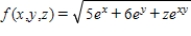 Find the total differential of the function. ​ ​   ​ A)    B)    C)    D)    E)   
