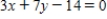 Maximize the function ​   ​ subject to the constraint   .