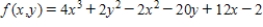 Find the critical point(s)  of the function. Then use the second derivative test to classify the nature of each point, if possible. Finally, determine the relative extrema of the function. ​   ​ A)    ; relative maximum value:   B)    and   ; relative maximum value:   ; relative minimum value:   C)    ; saddle point:   D)    and   ; saddle point:   ; relative minimum value:   E)  there are no critical points