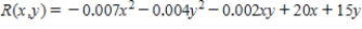 The total daily revenue (in dollars)  that Weston Publishing realizes in publishing and selling its English-language dictionaries is given by ​   ​ Where x denotes the number of deluxe copies and y denotes the number of standard copies published and sold daily. The total daily cost of publishing these dictionaries is given by ​   ​ Dollars. Determine how many deluxe copies and how many standard copies Weston should publish each day to maximize its profits. Please round the answers to the nearest integer.What is the maximum profit realizable? Please round the answer to the nearest dollar. ​ A)  815 deluxe copies, 1,051 standard copies; $13,281 B)  815 deluxe copies, 1,296 standard copies; $13,281 C)  938 deluxe copies, 1,296 standard copies; $8,694 D)  938 deluxe copies, 1,051 standard copies; $8,694 E)  938 deluxe copies, 1,051 standard copies; $15,637